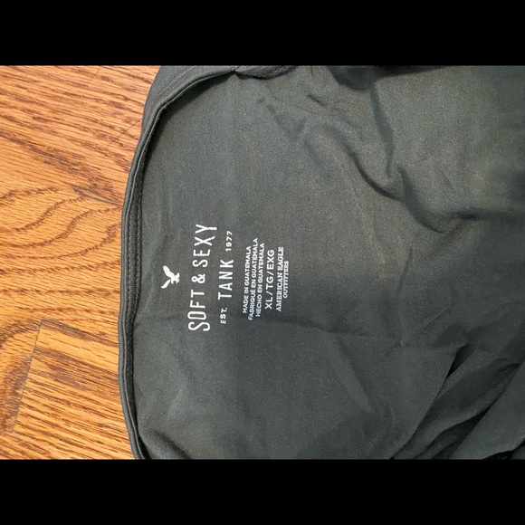 Olive Green AE XL Mesh Detailing Tank Top - Picture 4 of 5